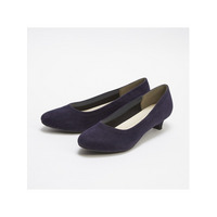 <4E相当>幅広ゆったりアーモンドトゥパンプス　大きいサイズ レディース