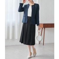 【選べるボトムス】４点セットスーツ　大きいサイズ レディース