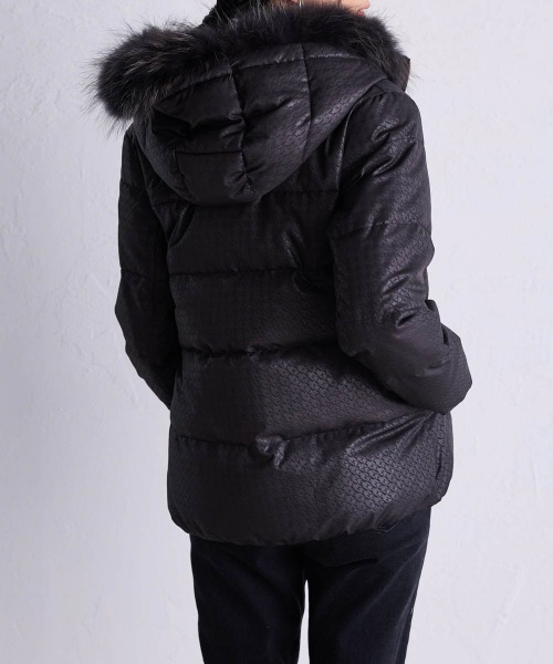 リアルファー付ダウンコート<ショート丈>(ファーは取り外しOK) 大きいサイズ レディース30