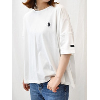 ＜U.S. POLO ASSN.＞綿１００％Tシャツ　大きいサイズ レディース