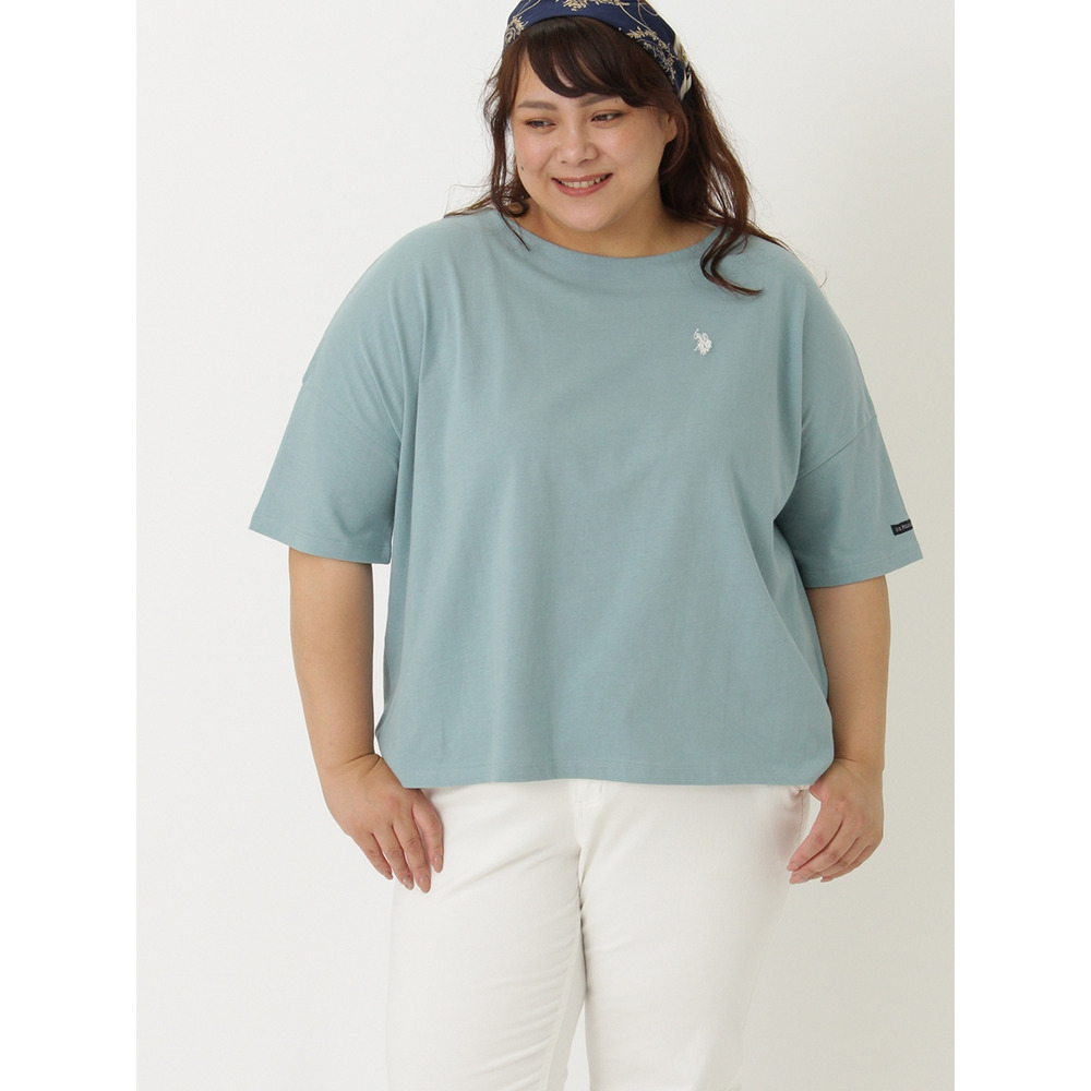 ＜U.S. POLO ASSN.＞綿１００％Tシャツ　大きいサイズ レディース11