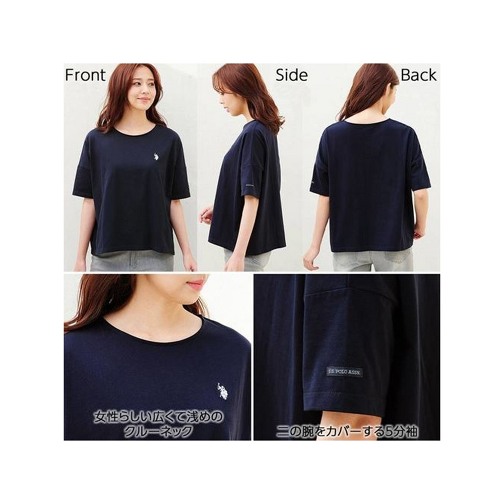 ＜U.S. POLO ASSN.＞綿１００％Tシャツ　大きいサイズ レディース9