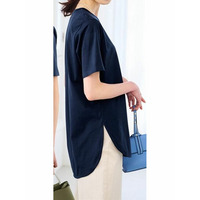 ひんやり！ＵＶ！ラウンドヘムチュニック　＜オーガニックコットン＞＜Beautiful Cotton＞　大きいサイズ レディース