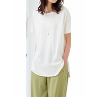ひんやり！ＵＶ！ラウンドヘムチュニック　＜オーガニックコットン＞＜Beautiful Cotton＞　大きいサイズ レディース