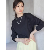【動画】＜Beautiful Cotton＞プチハイネックプルオーバー（長袖）　大きいサイズ レディース