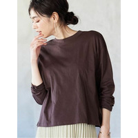 【動画】＜Beautiful Cotton＞プチハイネックプルオーバー（長袖）　大きいサイズ レディース