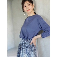 【動画】＜Beautiful Cotton＞プチハイネックプルオーバー（長袖）　大きいサイズ レディース