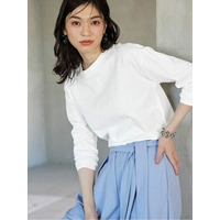 【動画】＜Beautiful Cotton＞プチハイネックプルオーバー（長袖）　大きいサイズ レディース