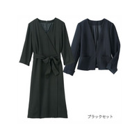 ＜２点セット＞華やかツイードワンピースセット　スーツ　大きいサイズ レディース