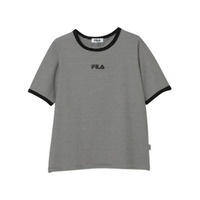 ＜ＦＩＬＡ＞ボーダーリンガーＴシャツ　大きいサイズ レディース