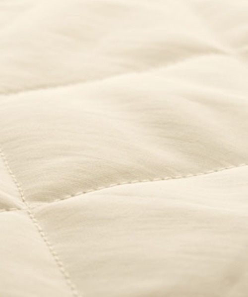 2wayボリューム袖ライトダウンキルティングアウター 大きいサイズレディース28