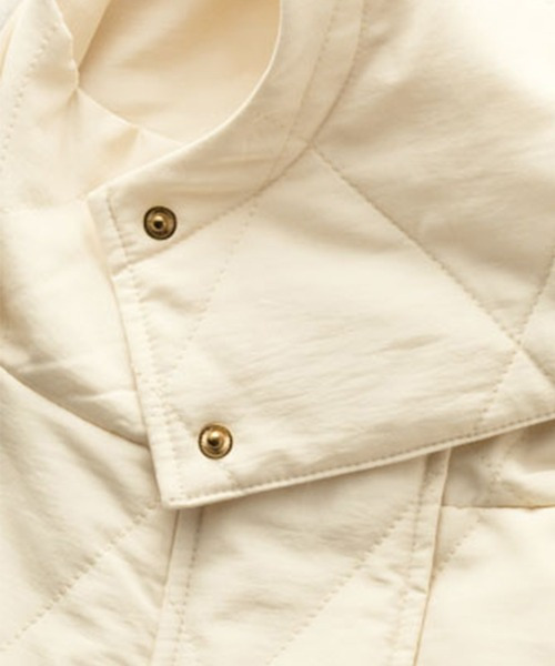 2wayボリューム袖ライトダウンキルティングアウター 大きいサイズレディース29