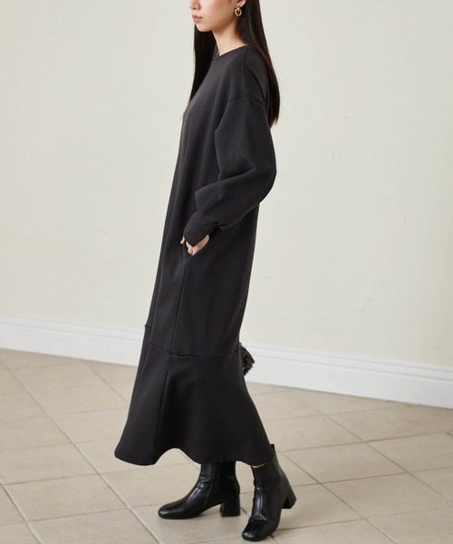 HS毛玉になりにくい!ペプラムワンピース11