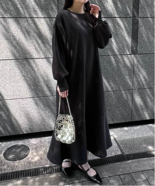 HS毛玉になりにくい!ペプラムワンピース12