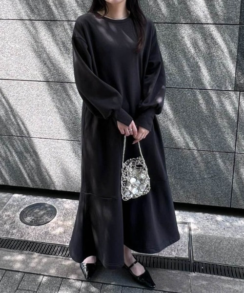 HS毛玉になりにくい!ペプラムワンピース13