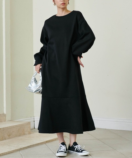 HS毛玉になりにくい!ペプラムワンピース15