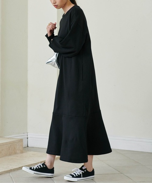 HS毛玉になりにくい!ペプラムワンピース16