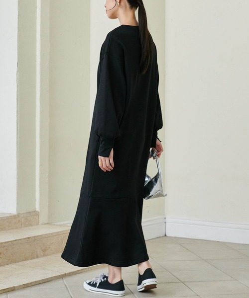 HS毛玉になりにくい!ペプラムワンピース17