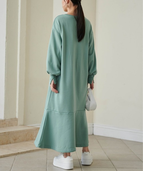 HS毛玉になりにくい!ペプラムワンピース20