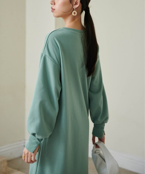 HS毛玉になりにくい!ペプラムワンピース22