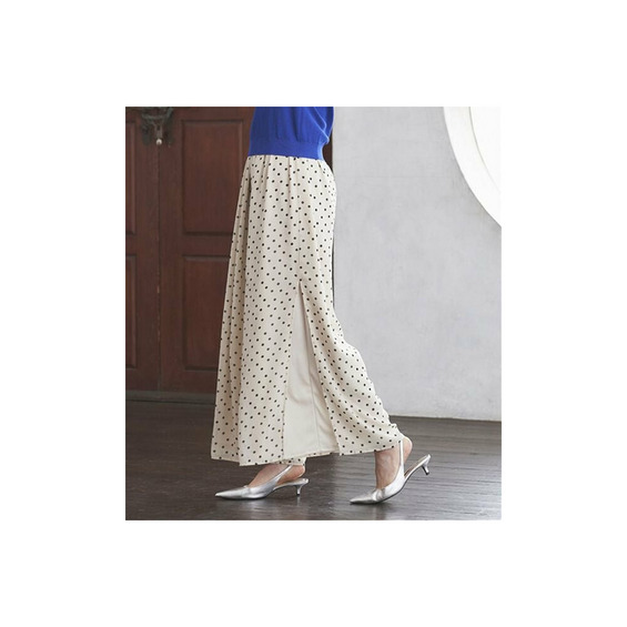 ひんやり!サイドスリットシフォンパンツ 大きいサイズレディース【アリノマ/Alinoma】 ひんやり!サイドスリットシフォンパンツ 大きいサイズレディース【アリノマ/Alinoma】