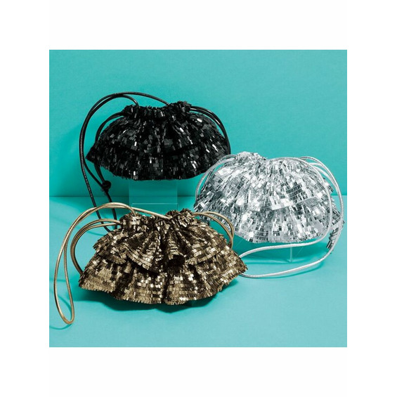 <キャセリーニ>フリルスパンコールバッグ 大きいサイズレディース【アリノマ/Alinoma】 <キャセリーニ>フリルスパンコールバッグ 大きいサイズレディース【アリノマ/Alinoma】