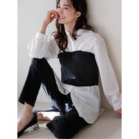 ビスチェドッキングシャツ　大きいサイズレディース