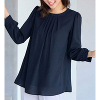 あったか裏地付タックデザインチュニック