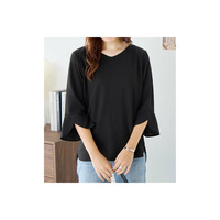 【4つの機能付】チューリップ袖Ｔシャツブラウス