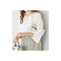 【4つの機能付】チューリップ袖Ｔシャツブラウス