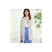 【冷房対策に】さらっと軽い！ひんやりシアートッパーカーディガン