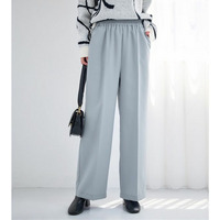 ウエストシャーリングとろみワイドパンツ