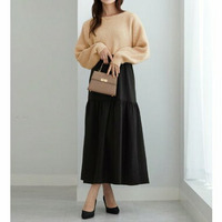 ２点セット　ニットトップス＋キャミワンピ