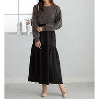 ２点セット　ニットトップス＋キャミワンピ