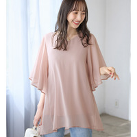 インナー付き上品ドレープチュニック