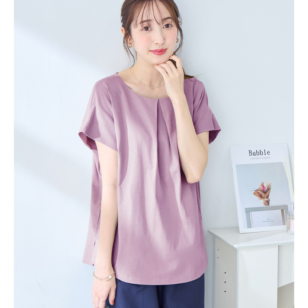 ひんやりタックデザインＴシャツ