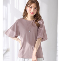 袖異素材バルーンＴシャツ