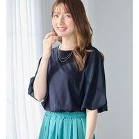 袖異素材バルーンＴシャツ