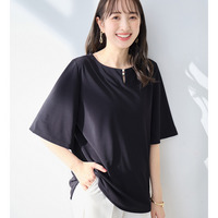 パールデザイン５分袖Ｔシャツブラウス