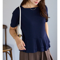 スクエアネックティアードトップス