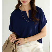 ジップ使いドルマンブラウス