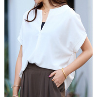 ジップ使いドルマンブラウス