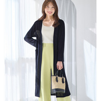 【ロング丈】さらっと軽いサマーカーディガン