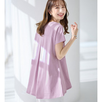 ＜－３ｋｇ＞細見え叶う！ＡラインフレアチュニックＴシャツ