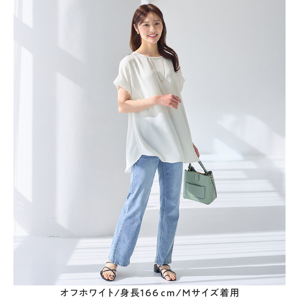 【イージーケア】ドレープTブラウスチュニック22