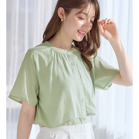 インコーデもすっきり決まる！前後２ＷＡＹケープ風ブラウス