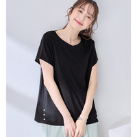 ひんやり裾パールデザインＴシャツ