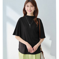 上品フレアー袖リブＴシャツ