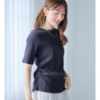 すっきり美くびれ！ウエストギャザーリブトップス