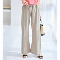 ＜６つの機能付＞錯覚美脚！ストレッチワイドパンツ